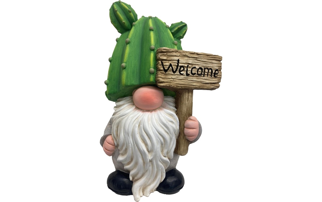 Dameco Figure décorative Lutin de jardin Cactus 39.5 x 20.5 x 20 cm