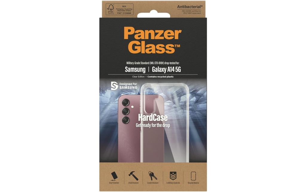 Panzerglass Coque arrière HardCase Galaxy A14/Galaxy A14 5G Transparent