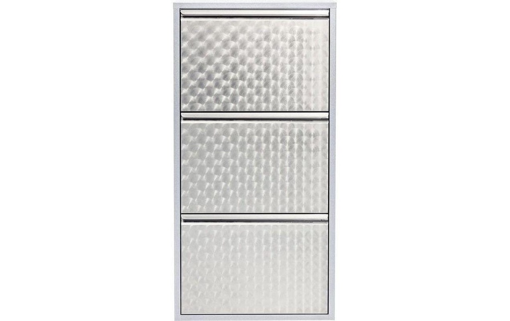 Kare Armoire à chaussures Caruso 100 x 50 cm, Argenté