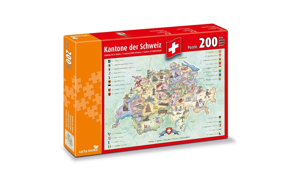 Carta.Media Puzzle Cantons de la Suisse