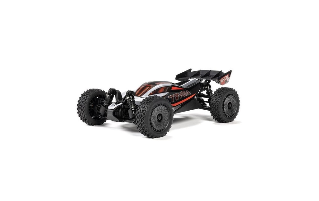 Arrma Buggy TYPHON GROM 223S BLX, argenté RTR, 1:14