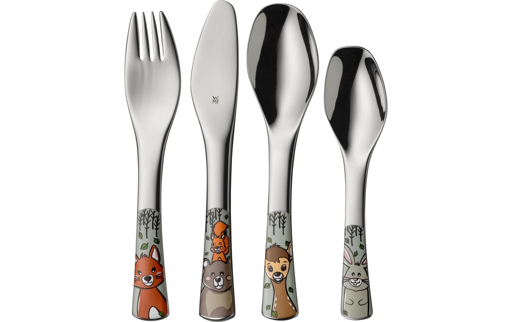WMF Set de couverts pour enfants Forest Friends 4 pièces
