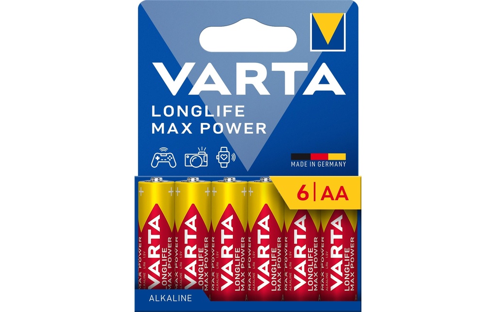 Varta Pile Longlife Max Power AA , 6 Pièce/s