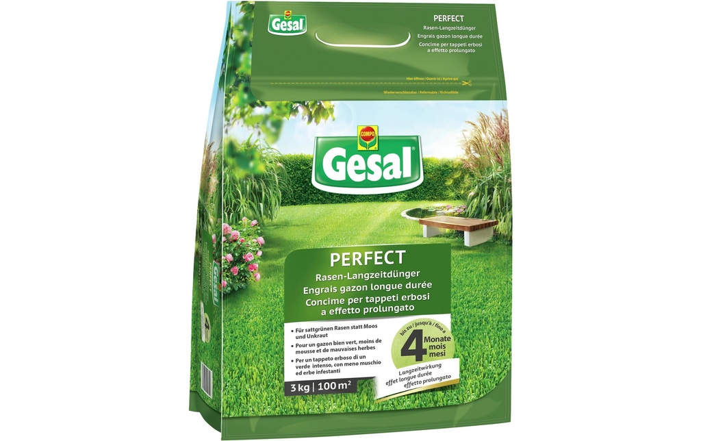 Gesal Engrais gazon longue durée PERFECT 3 kg