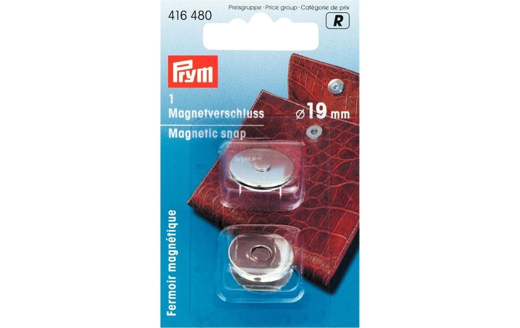 Prym Fermeture magnétique 19 mm, argent