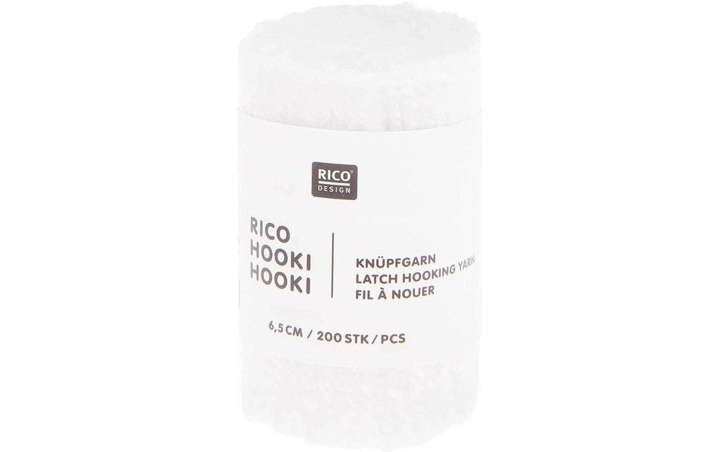 Rico Design Fil à nouer Hooki Blanc