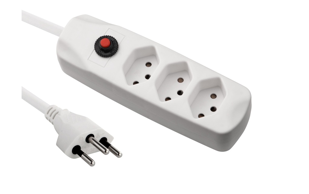 FURBER.power Bloc multiprises avec protection contre les surcharges 3x T13