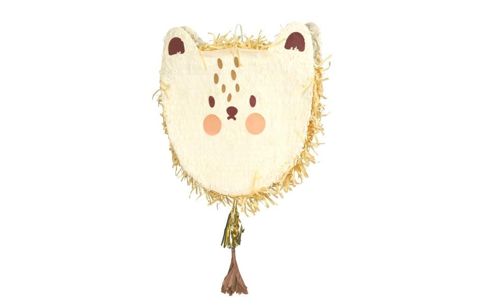 Partydeco Pinata tête de lion pliable, 48 x 48 x 10 cm