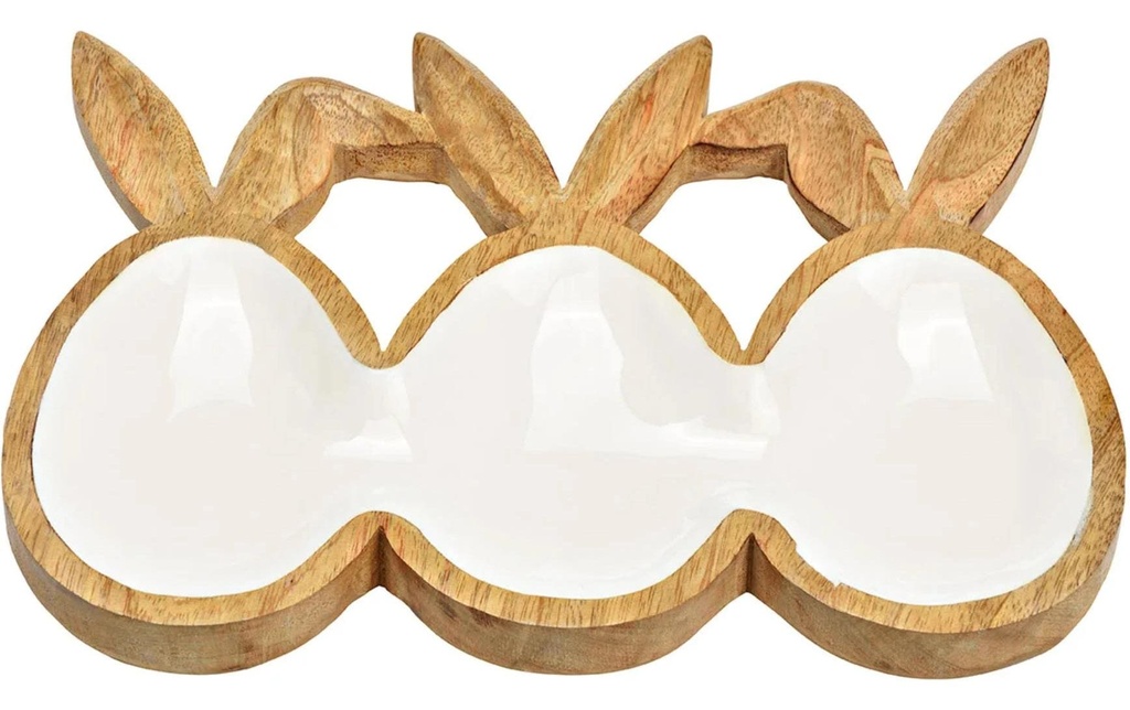 G. Wurm Plaque avec des oreilles de lapin 24 x 6 cm