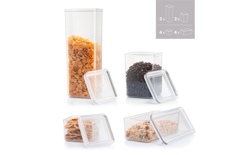 Bodum Boîte à provisions Set de 12 Canteen Transparent