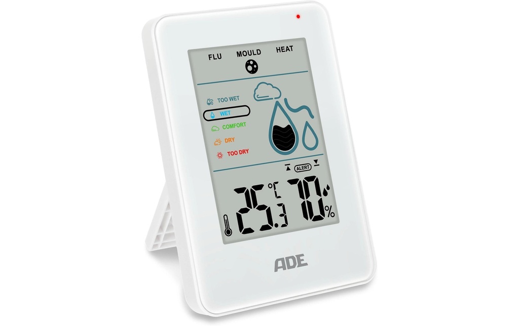 ADE Thermo-/Hygromètre digital Blanc