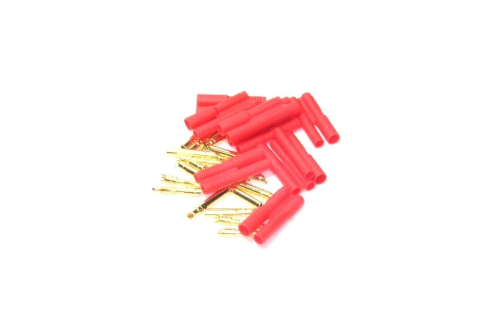 EP Connecteur 2 mm d'or avec boîtier 10 pièces