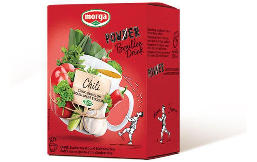 Morga PowerPowder BouillonDrink Chili Bio 10 x 4 g