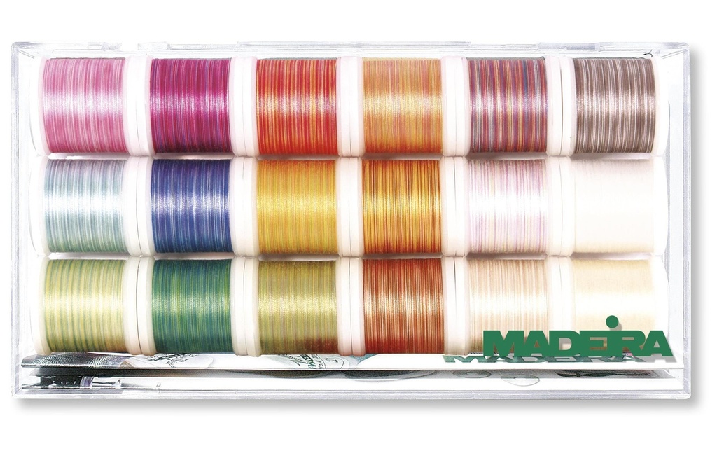 Madeira Fil à broder et à quilter Cotona 50 boîte de fils Multicolore
