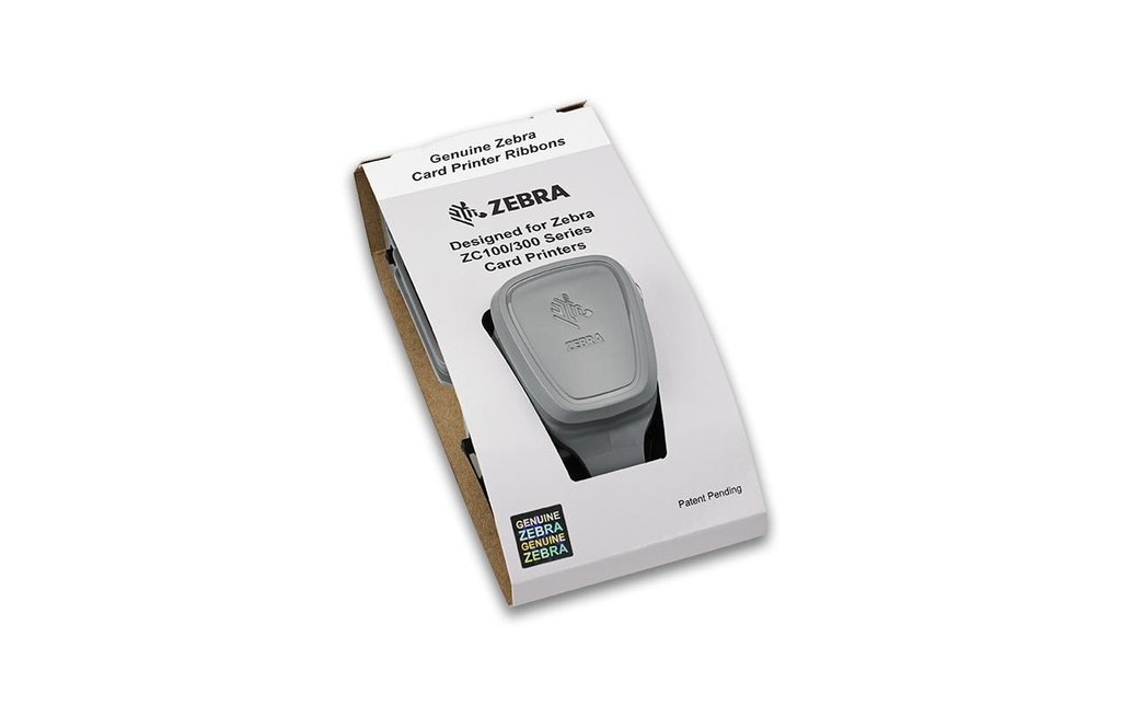 Zebra Technologies Ruban encreur ZC100/300 Blanc, 1500 images