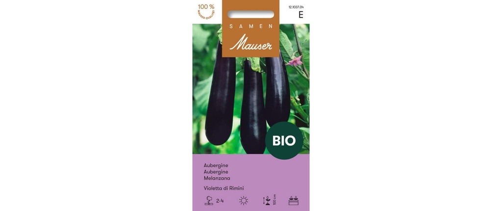 Samen Mauser Semence Aubergine BIO Violetta di Rimini