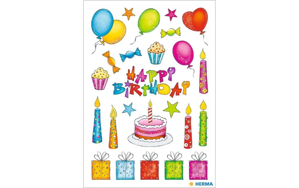 HERMA Sticker Decor anniversaire (2 pces)