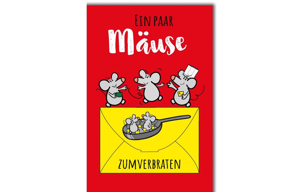 Braun + Company Carte à motif Souris 11.5 x 17 cm
