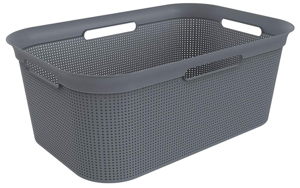 Rotho Corbeille à linge Brisen Anthracite, 41 l