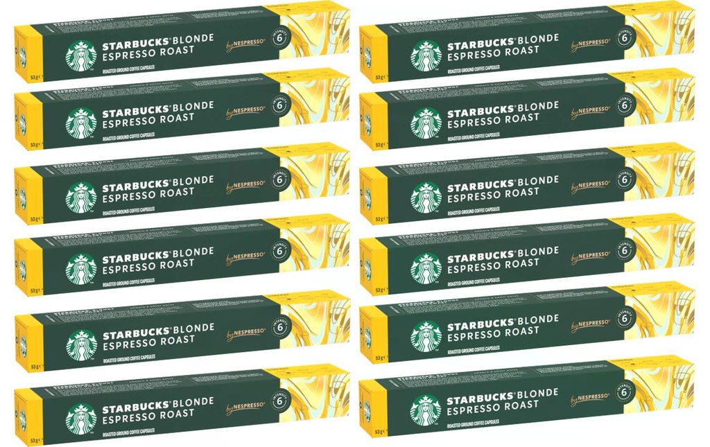 Starbucks Capsules de café Blonde Espresso Roast 12 x 10 pièces