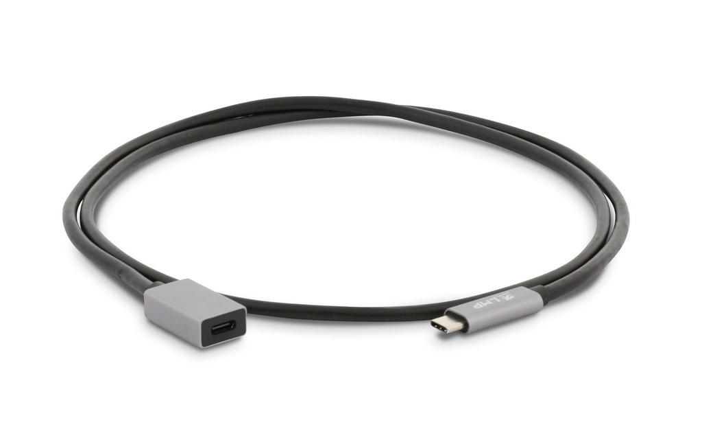 LMP Adaptateur USB 3.1 USB-C – USB-C 1 m Extension Space Grey