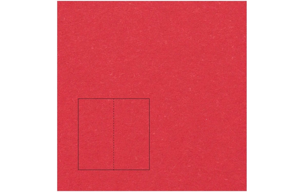 Rico Design Paper Poetry Essentials DL Carte à volet A6, rouge