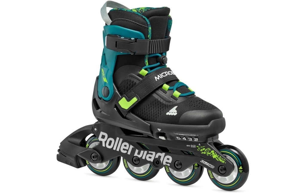 ROLLERBLADE Rollers en ligne Microblade XT Noir/vert pétrole, 33-36.5