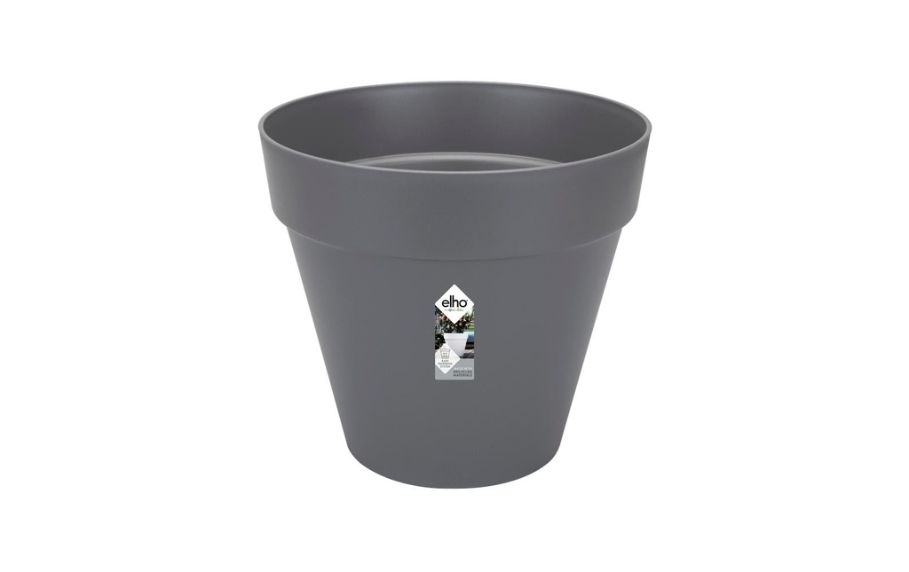 Elho Pot à fleur Loft Urban Rouleaux ronds 40 cm Noir