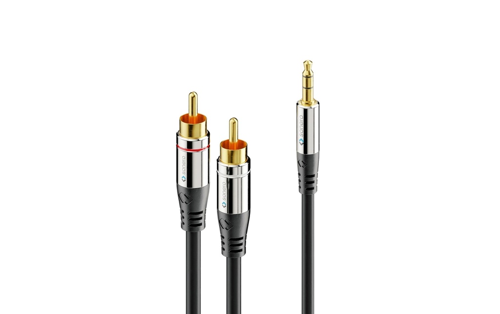 sonero Câble audio jack 3.5 mm - Cinch 12.5 m