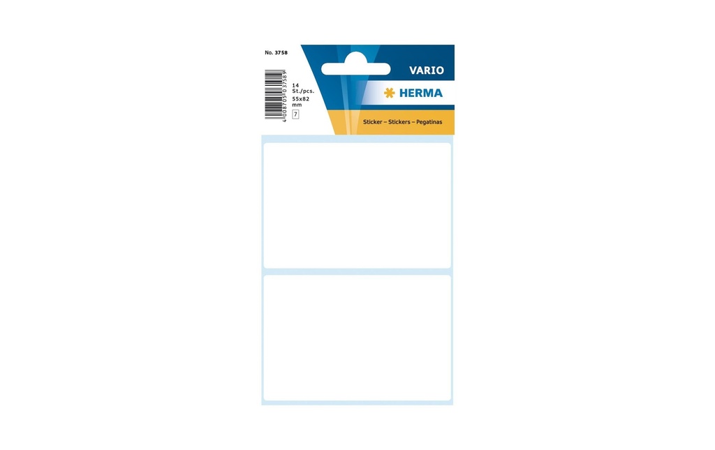 HERMA Etiquettes Vario 55x82mm blanc (7 pces)