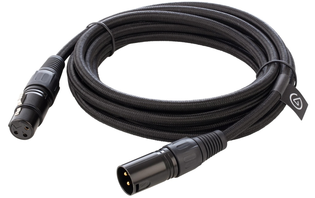 Elgato Câble XLR XLRm-XLRf 3 m, Noir