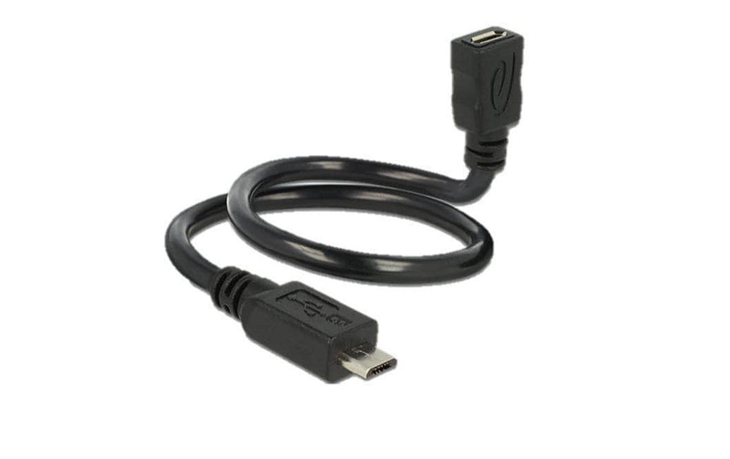 Delock Câble OTG USB ShapeCable Micro-USB B - Micro-USB B 0.35 m