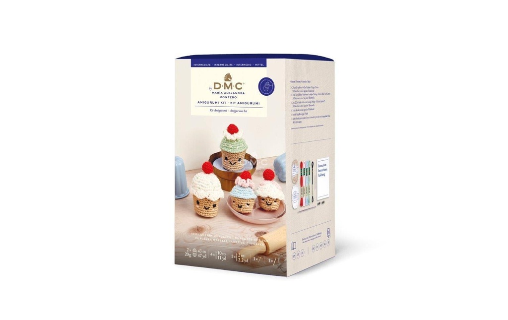 DMC Kit de crochet Amigurumi Very Cherry Cupcakes