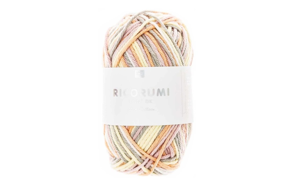 Rico Design Laine Creative Ricorumi DK Print 25 g, rose-jaune