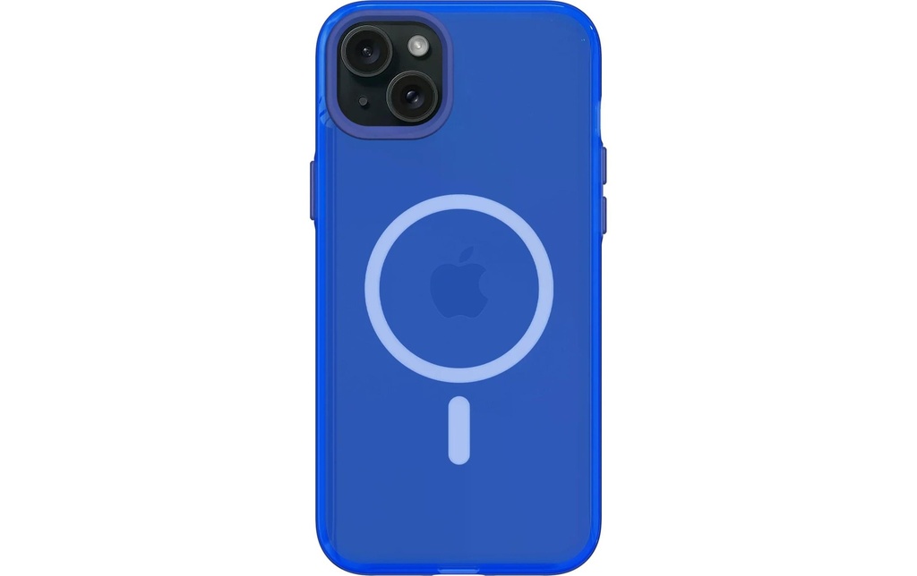 Rhinoshield Coque arrière JellyTint MagSafe iPhone 15 Plus Cyber Blue