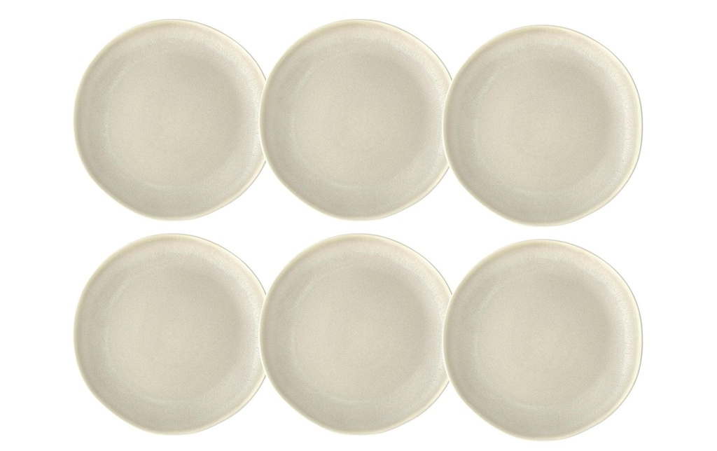 Villa Collection Assiette non décorative Shoku Ø 27 cm, 6 Pièce/s, Beige