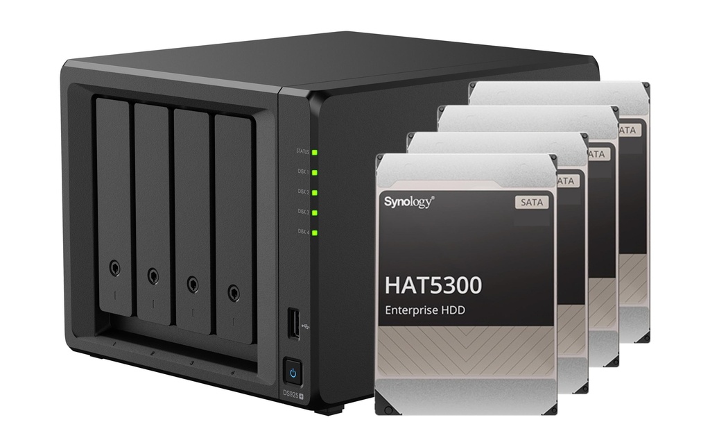 Synology NAS Diskstation DS925+ 4-bay Synology Enterprise HDD 16 TB