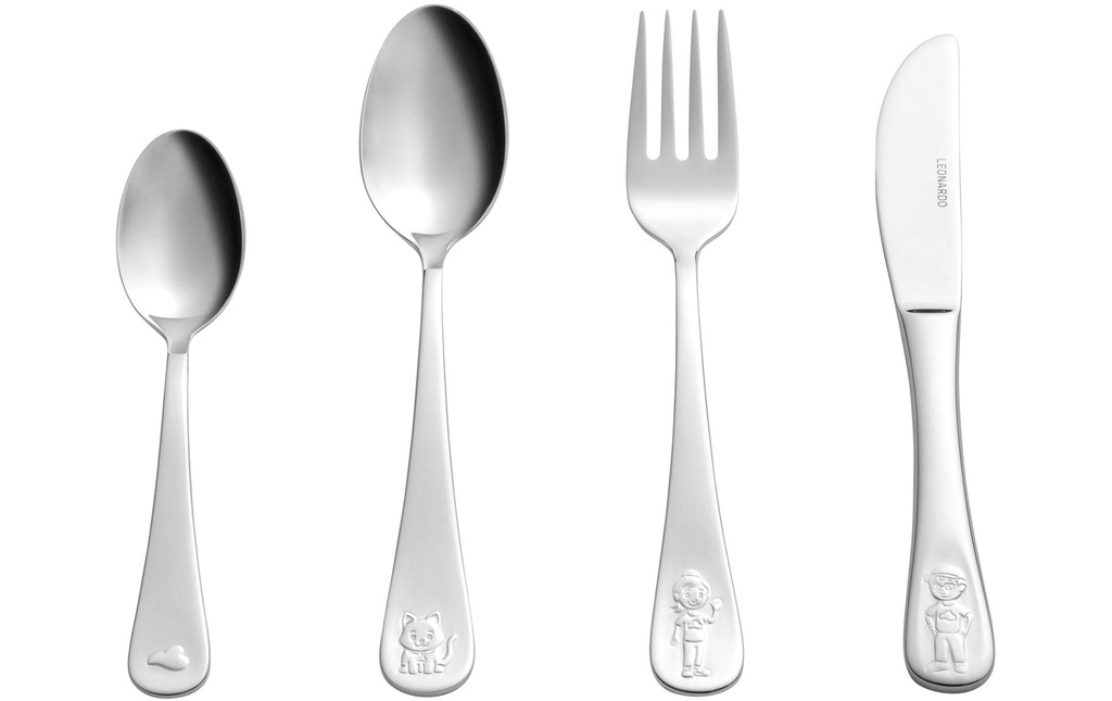 LEONARDO Set de couverts pour enfants Avventura 4 pièces