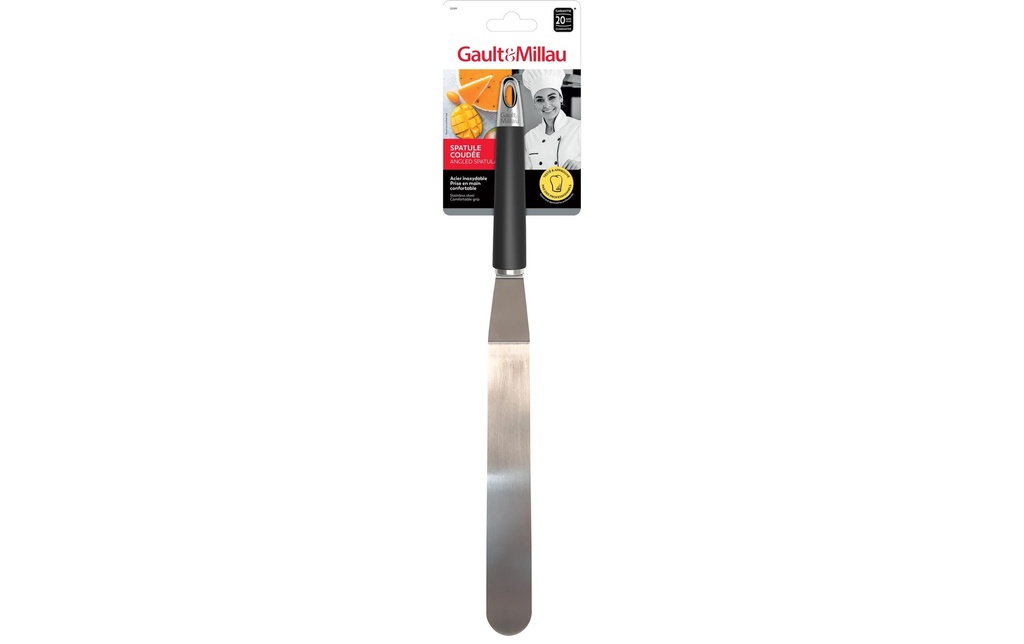 Gault Millau Spatule avec angle 42.3 cm, Noir/Argenté
