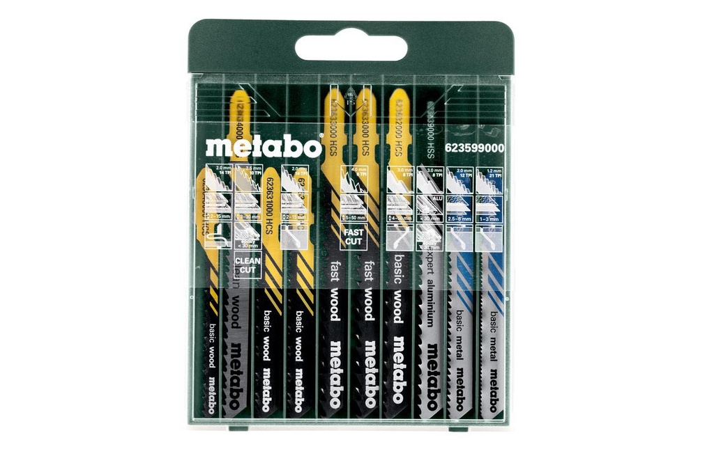 Metabo Jeux de lames de scie sauteuse 10 pièces