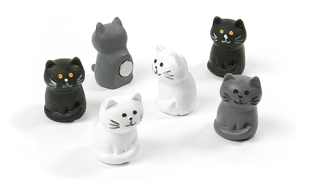 Trendform Aimant CAT Noir/Blanc, 6 Pièce/s