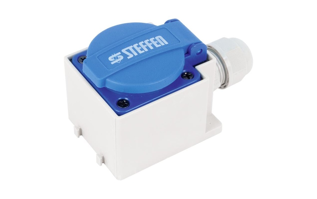 STEFFEN Prise en saillie T13, IP20, Bleu