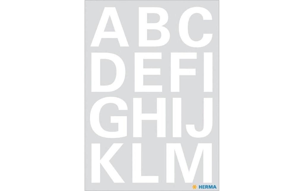 HERMA Lettres adhés.Vario A-Z blanc (2 pces)