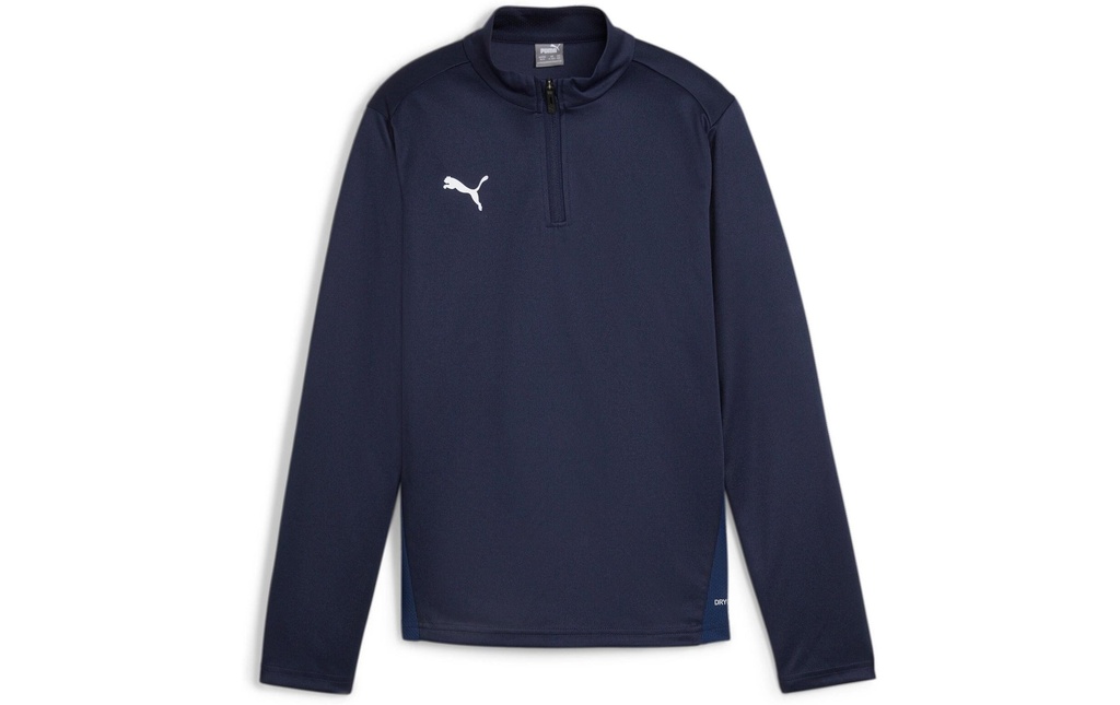 PUMA Zip Top teamGOAL Training 1/4 Jr 164, Bleu foncé