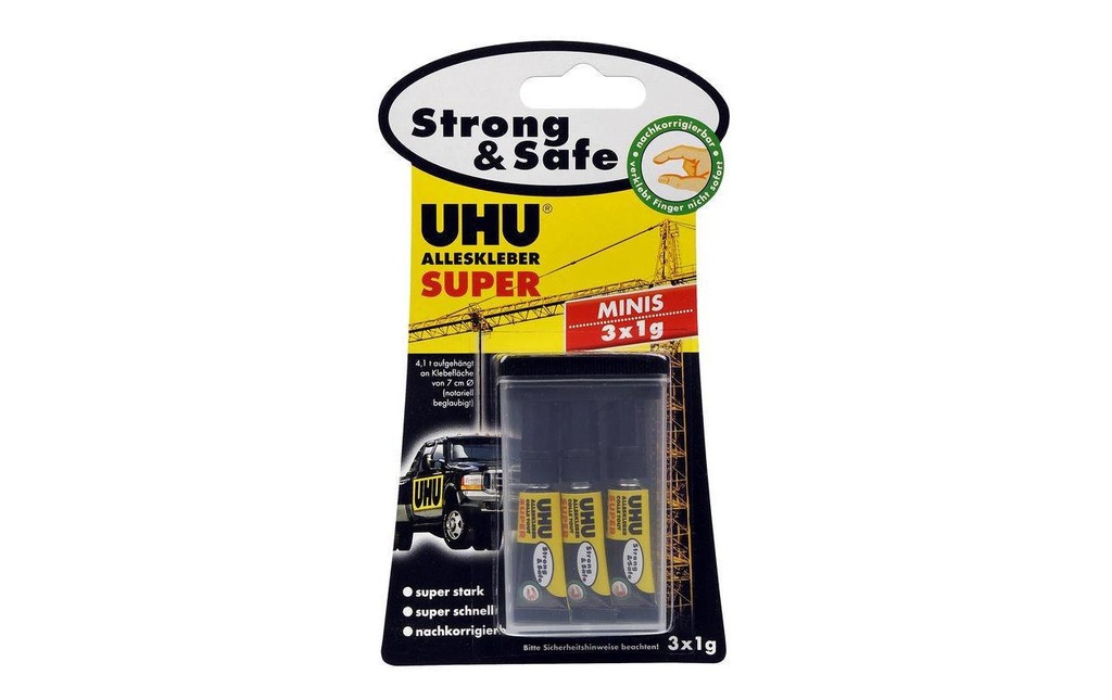 UHU Colle universelle Super Strong & Safe 1 Pièce/s, Transparent