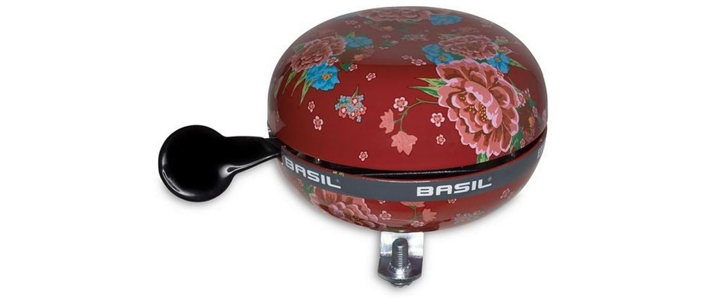 BASIL Sonnette de vélo Big Bell Bloom, rouge