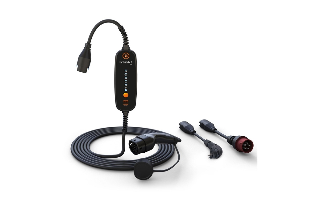 EV Buddy Câble de chargement pour EV Buddy 3 Pro, 22kW, 6.5m, Bluetooth, WLAN