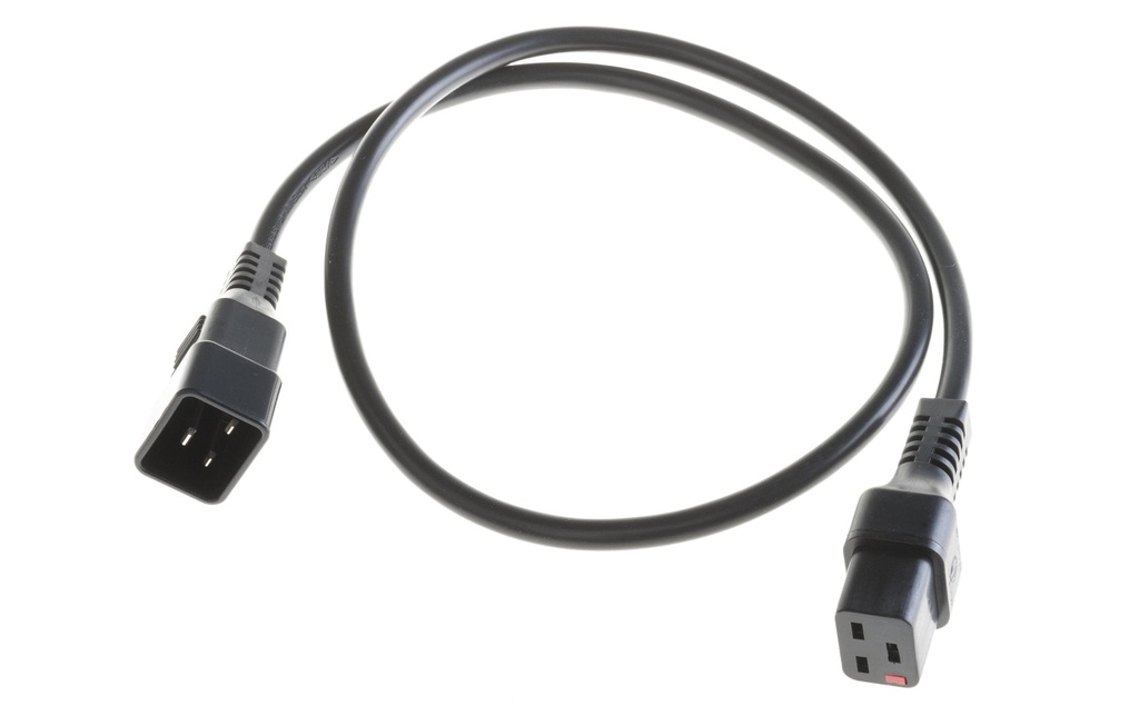 IEC LOCK Câble d'appareil 1 m C19-C20