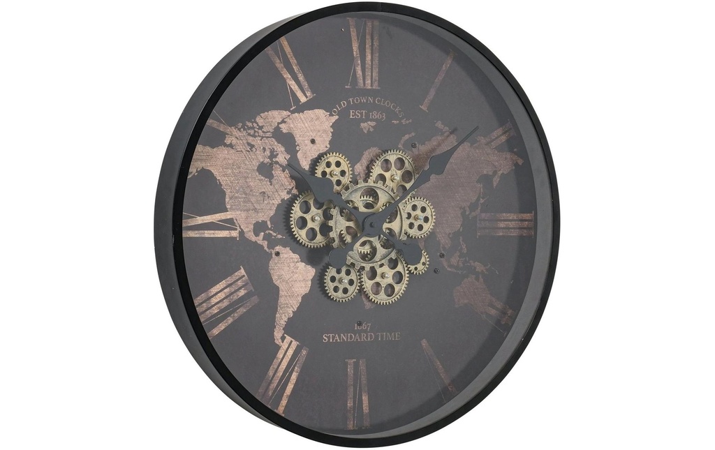 Boltze Horloge murale Rodas Noir/Brun