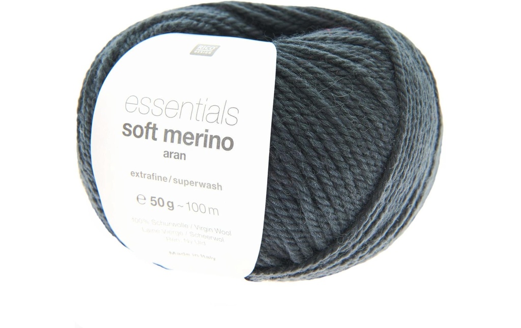 Rico Design Laine Soft Merino aran 50 g, Anthracite